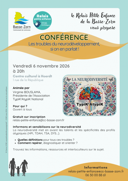Conférence : Les troubles du neurodéveloppement, si on en parlait ?