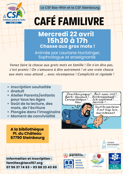 Café familivre - Chasse aux gros mots !