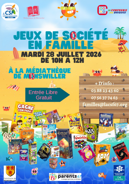 Médiation ludique : Jeux en famille