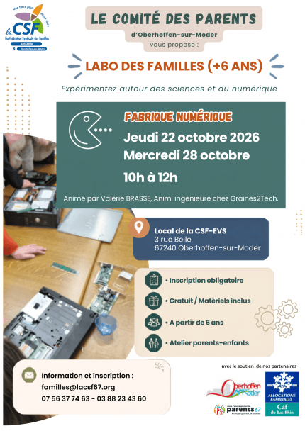 Labo des familles : Fabrique numérique