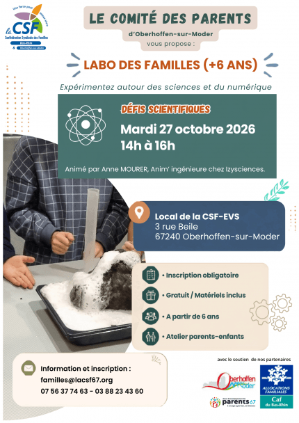 Labo des familles : Défis scientifiques