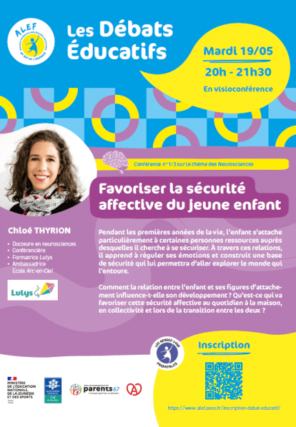 Visioconférence : Favoriser la sécurité affective du jeune enfant